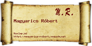 Magyarics Róbert névjegykártya