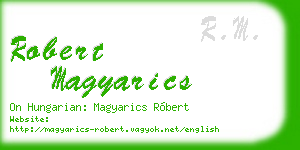robert magyarics business card