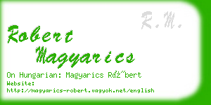 robert magyarics business card